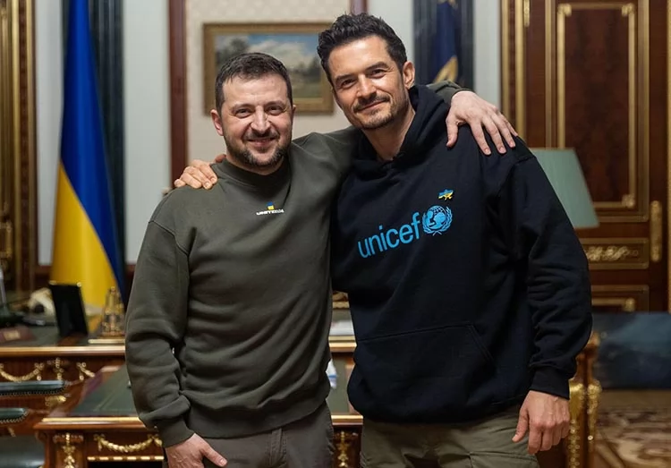 Визит Орландо Блума в Украину во время войны Визит Орландо Блума в Украину во время войны